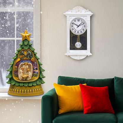 Ceas de perete vintage cu pendul 41 cm x 22 — Confort Practic Pentru Casa Ta