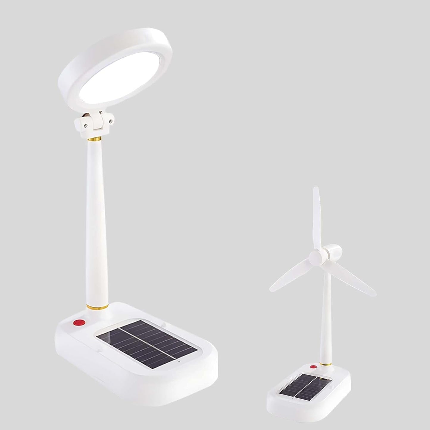 Lampa ventilator 2-în-1 cu panou solar și USB — Ambient Modern Pentru Acasă
