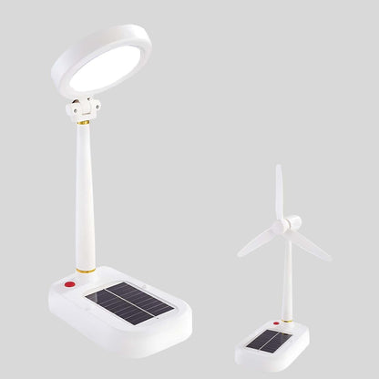 Lampa ventilator 2-în-1 cu panou solar și USB — Ambient Modern Pentru Acasă