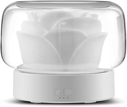 Umidificator pentru camera in forma de trandafir 400ml lumina de — Confort Practic Pentru Casa Ta