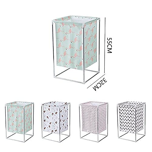 Cos pentru rufe metalic-textil 55 x 32 cm — Confort Practic Pentru Casa Ta