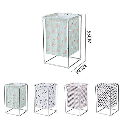 Cos pentru rufe metalic-textil 55 x 32 cm — Confort Practic Pentru Casa Ta