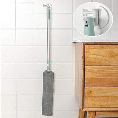Mop plat retractabil pentru curatarea prafului in spatiile inguste — Confort Practic Pentru Casa