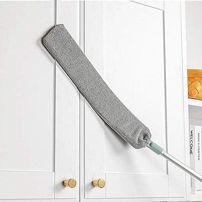 Mop plat retractabil pentru curatarea prafului in spatiile inguste — Confort Practic Pentru Casa