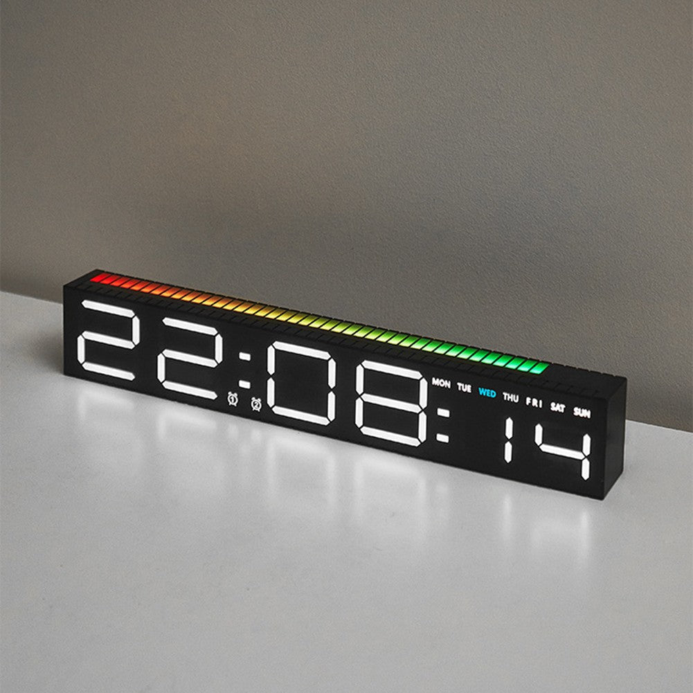 Ceas Electronic LED cu 2 Moduri de Afișare 9 Culori — Utilitate Smart Zi de Zi