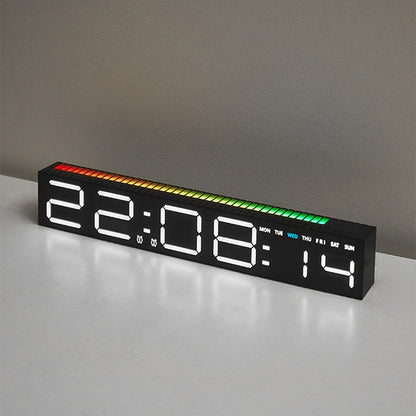 Ceas Electronic LED cu 2 Moduri de Afișare 9 Culori — Utilitate Smart Zi de Zi