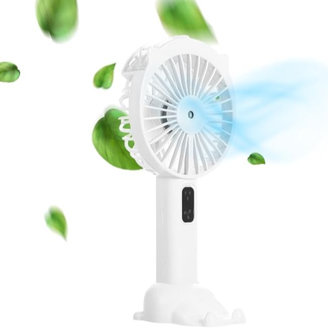 Mini ventilator de birou cu pulverizare apa — Utilitate Smart Zi de Zi