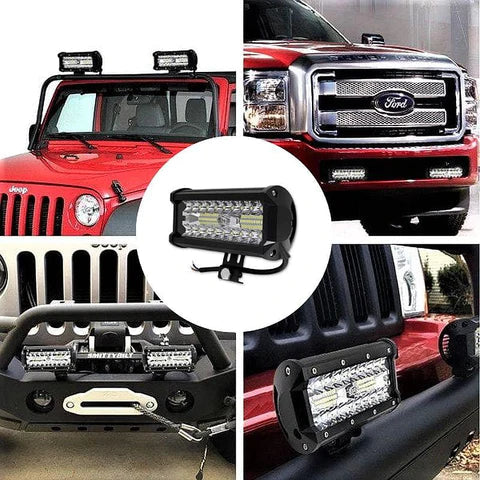 Proiector Led auto Off Road dreptunghiular 144w 14000lm IP68 — Confort și Siguranță la Drum
