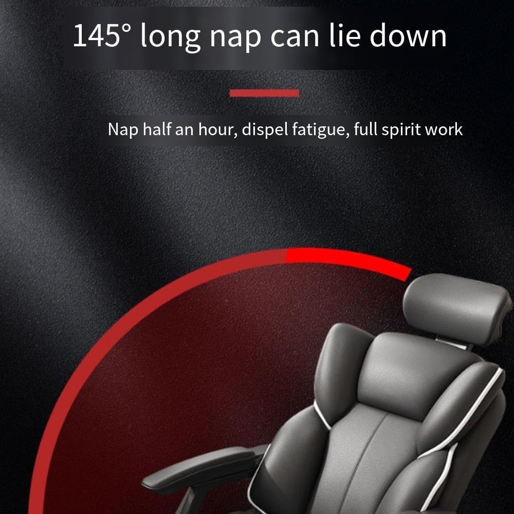 Scaun Ergonomic Directorial cu Suport Picioare Rabatabil Piele Ecologica — Confort Practic Pentru
