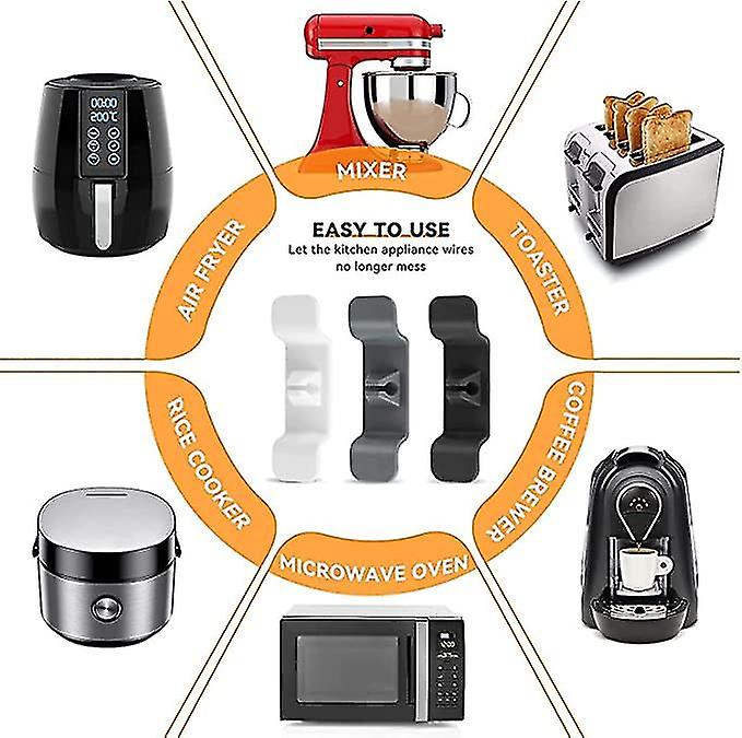 Set 6 suporturi organizatoare cabluri — Utilitate Smart Zi de Zi
