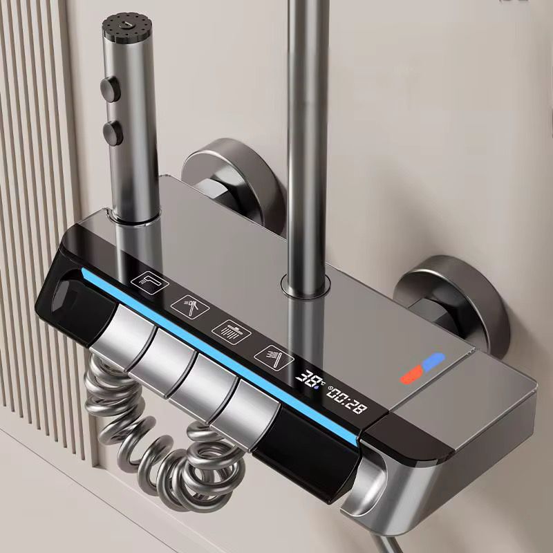Set Dus Termostatic cu Afisaj Digital si Butoane Piano – — Confort Practic Pentru Casa Ta