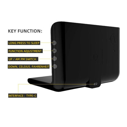 Ceas digital cu alarma si incarcare wireless pentru smartphone — Utilitate Smart Zi de Zi