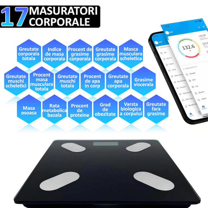 Cantar Corporal Bluetooth cu Aplicatie, A-172-7