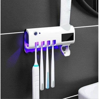 Dozator de Pasta de Dinti cu Suport si Sterilizare UV pentru Periute, A-156-12