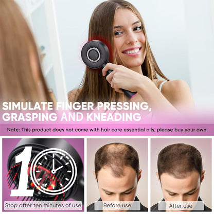 Perie de Par Electrica BrushPro X6 cu Aplicator de Ser pentru Scalp, A-149-16