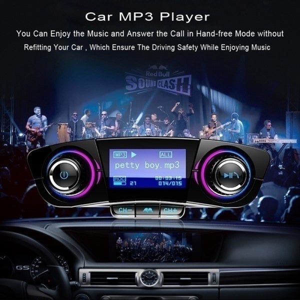 Transmitator FM multifunctional pentru masina cu MP3 Player si Bluetooth — Confort și Siguranță