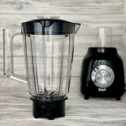 Blender Electric 2-in-1 cu Râșniță, 350W, 1.5L, 6 Lame Inox și 3 Viteze, M-123