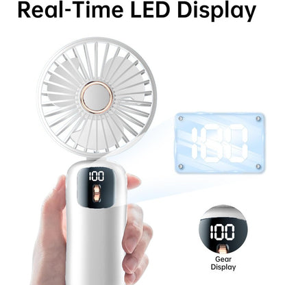 Ventilator Pliabil de Mana si Birou cu Afisaj LCD, 4000mAh, Type-C, A-169-6