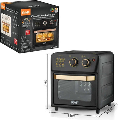 Cuptor Electric cu Friteuză Aer Cald 2-in-1, 12L, pentru Bucătărie, M-133