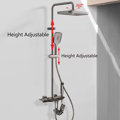 Set de Dus Complet cu Para, Furtun si Suport, A-166-7