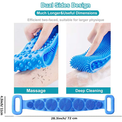 Perie de Baie din Silicon pentru Exfoliere si Masaj Corporal, A-177-2