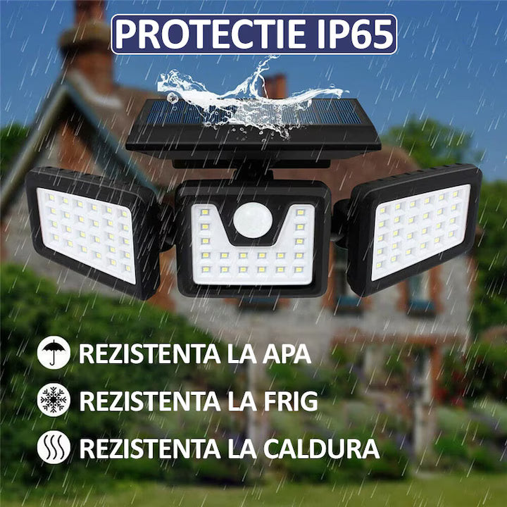 Lampa Solara LED cu Senzor Crepuscular si de Miscare, A-119-80