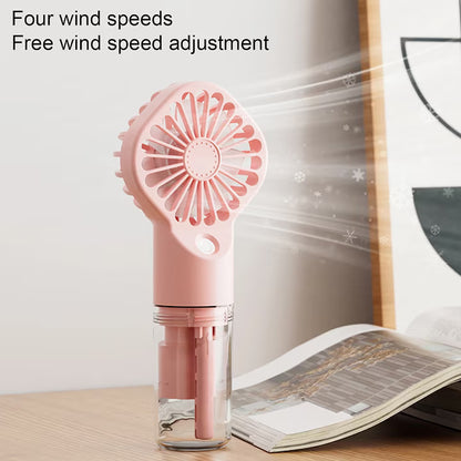 Mini Ventilator Portabil cu Aburi si Umidificare, Reincarcabil USB, A-163-12