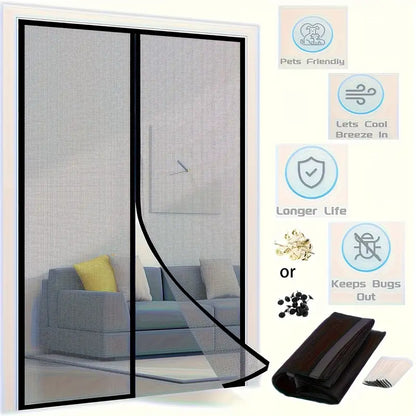 Set 3 perdele magnetice antiinsecte 190 x 100 cm — Confort Practic Pentru Casa Ta