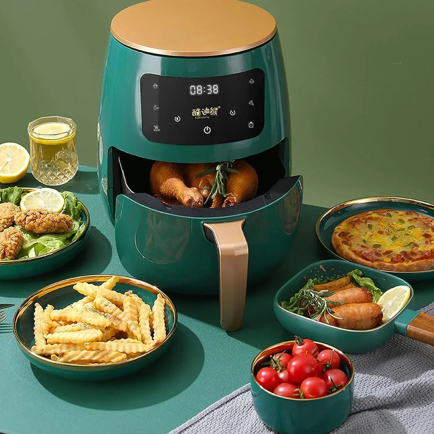 Friteuză cu Aer Cald Air Fryer 6L, 2400W, Touch LCD, A-159-1