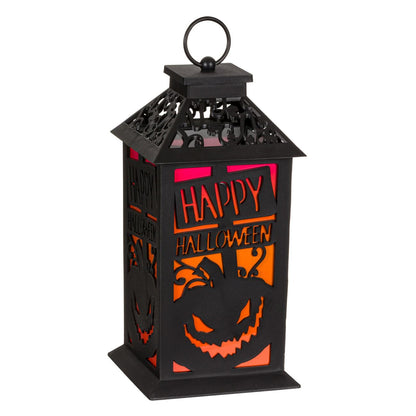 Felinar Decorativ Halloween Dovleac Negru 14x14x28cm — Ambient Modern Pentru Acasă