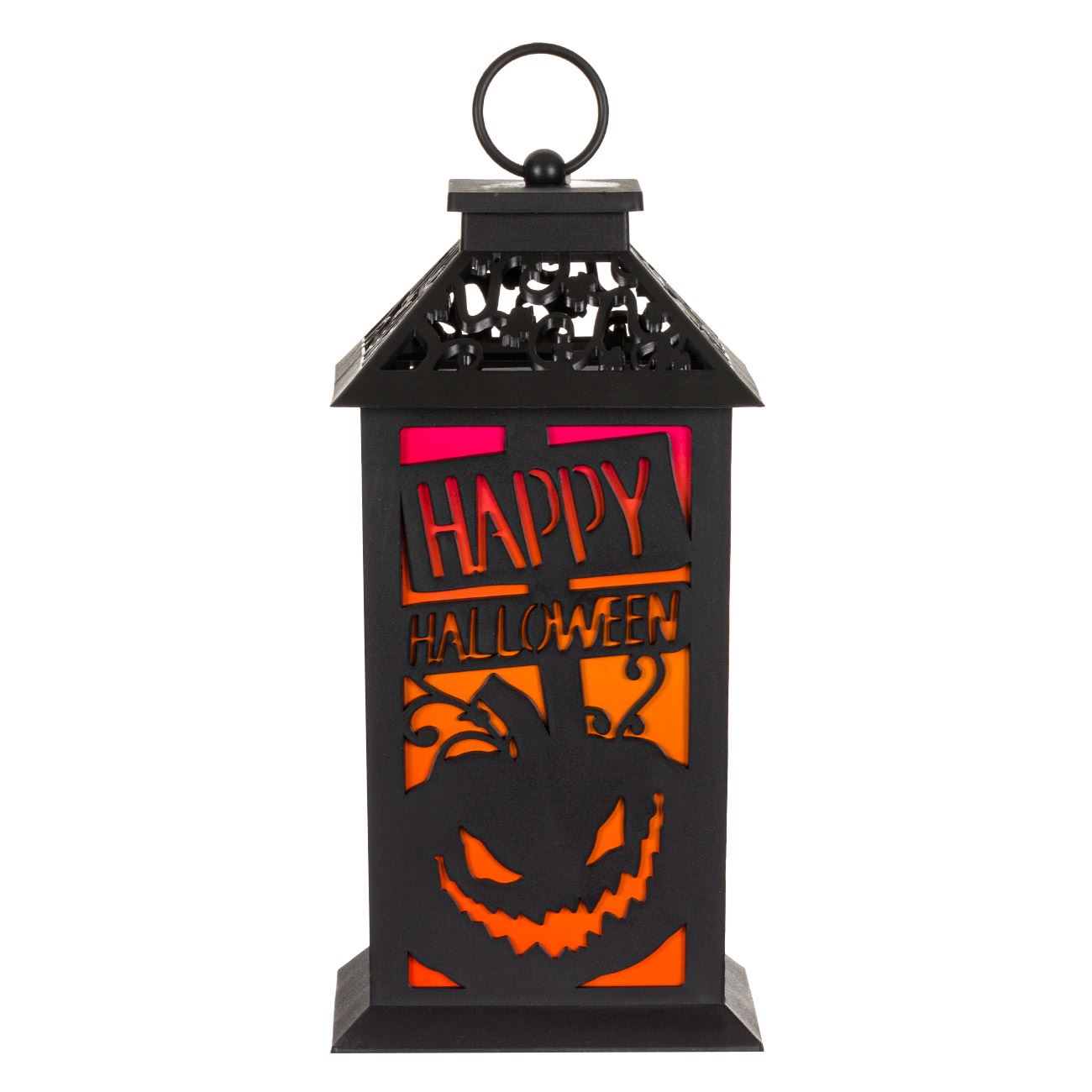 Felinar Decorativ Halloween Dovleac Negru 14x14x28cm — Ambient Modern Pentru Acasă