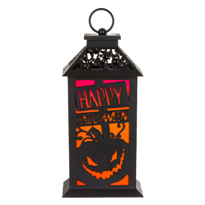 Felinar Decorativ Halloween Dovleac Negru 14x14x28cm — Ambient Modern Pentru Acasă
