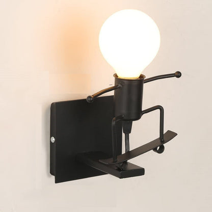 Lampa metalica retro industriala tip humanoid — Ambient Modern Pentru Acasă