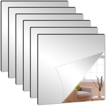 Set 32 oglinzi acrilice decorative design patrat — Confort Practic Pentru Casa Ta