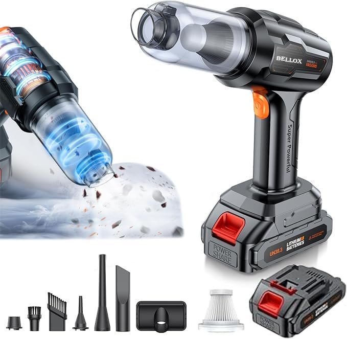 Aspirator si Suflanta de Aer Portabila 4-in-1 pentru masina — Confort și Siguranță la Drum
