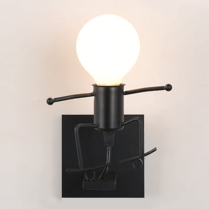 Lampa metalica retro industriala tip humanoid — Ambient Modern Pentru Acasă