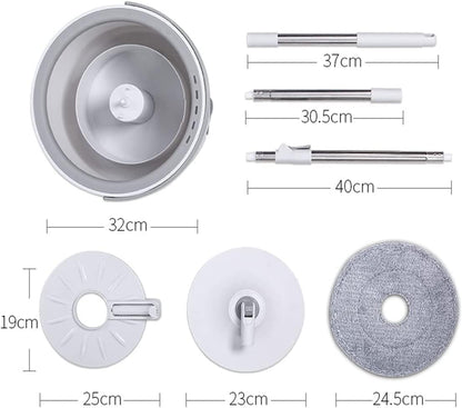Set mop rotativ cu doua rezerve si auto spalare — Confort Practic Pentru Casa Ta