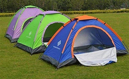 Cort camping 2-6 persoane cu plasa pentru insecte rosu/albastru — Mai Mult Confort Oriunde