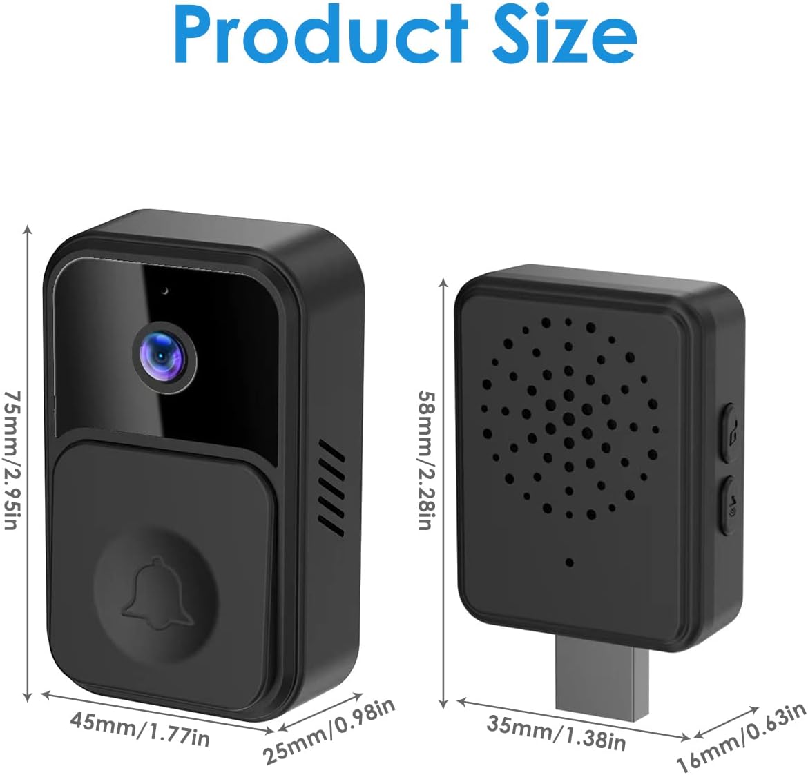 Sonerie interfon wireless inteligenta camera HD — Utilitate Smart Zi de Zi