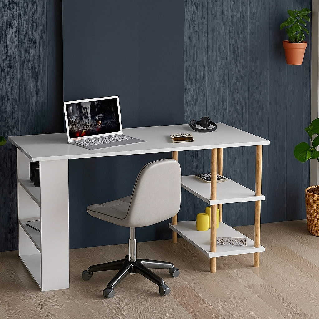 Birou de cu raft dublu — Confort Practic Pentru Casa Ta
