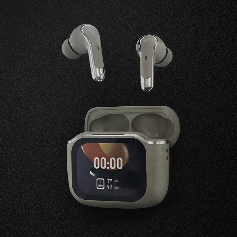 Casti wireless Bluetooth Andowl Ai4 Bass cu display LED — Utilitate Smart Zi de Zi