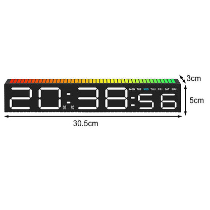Ceas Electronic LED cu 2 Moduri de Afișare 9 Culori — Utilitate Smart Zi de Zi