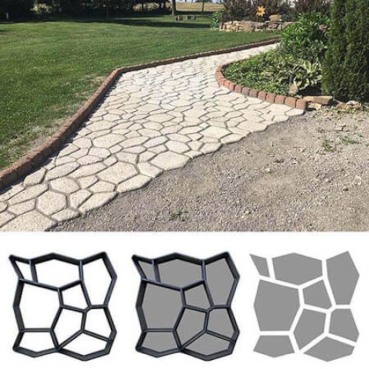 Matrita pentru Pavaj de Gradina 35x35 cm, Turnare Alei din Beton, M-116