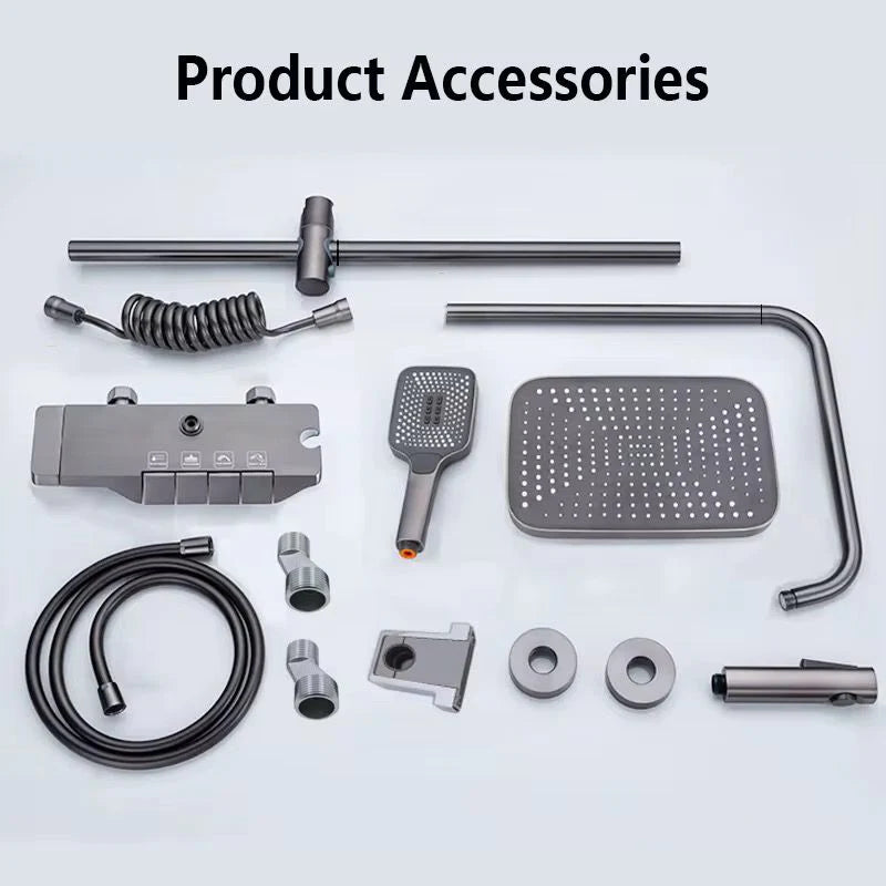 Set de Dus Complet cu Para, Furtun si Suport, A-166-7