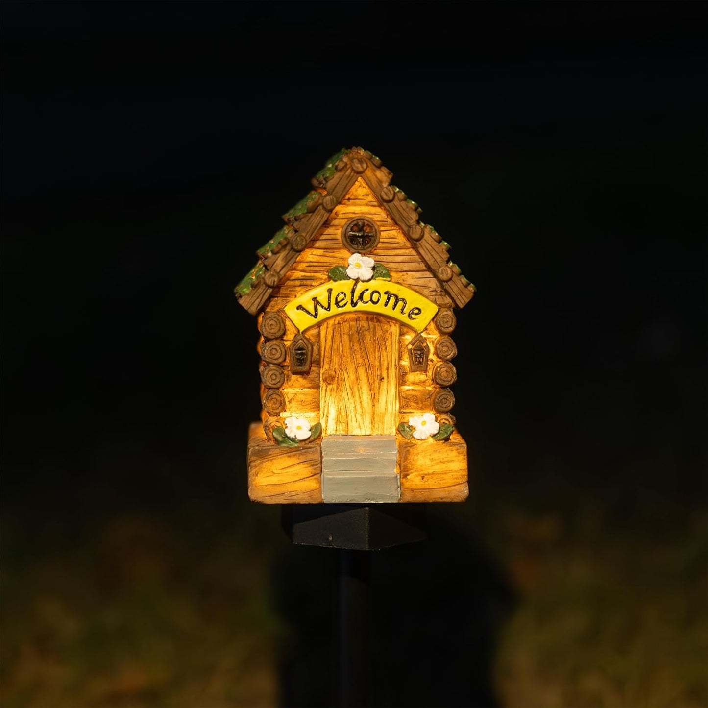 Lampa decorativa de gradina cu încarcare solara