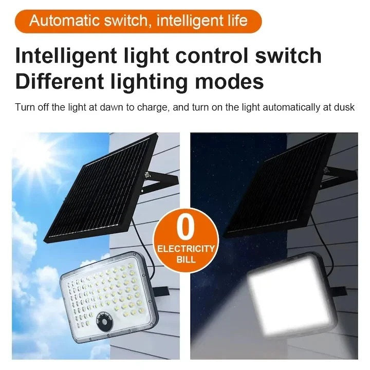 Proiector LED cu Incarcare Solara, 600W, Panou Separat, A-153-6