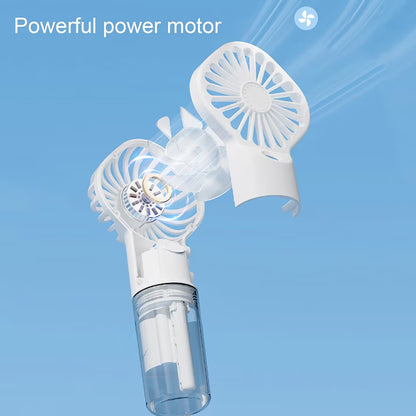 Mini Ventilator Portabil cu Aburi si Umidificare, Reincarcabil USB, A-163-12