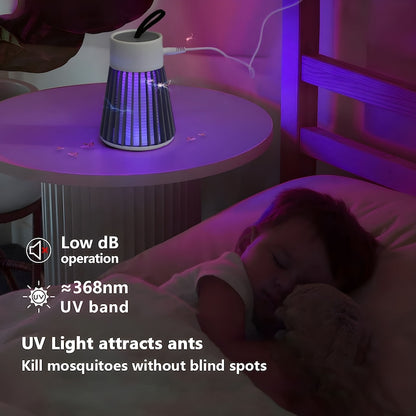 Capcana Electrica Impotriva Insectelor, cu Radiatie 360°, Lampa UV Anti-Insecte cu Priza, A-165-5