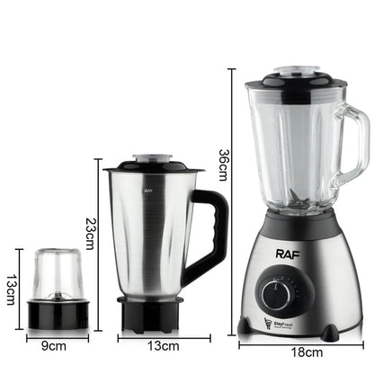 Blender Electric 3-in-1, 1000W, 1.5L, 6 Lame Inox și Râșniță, M-124