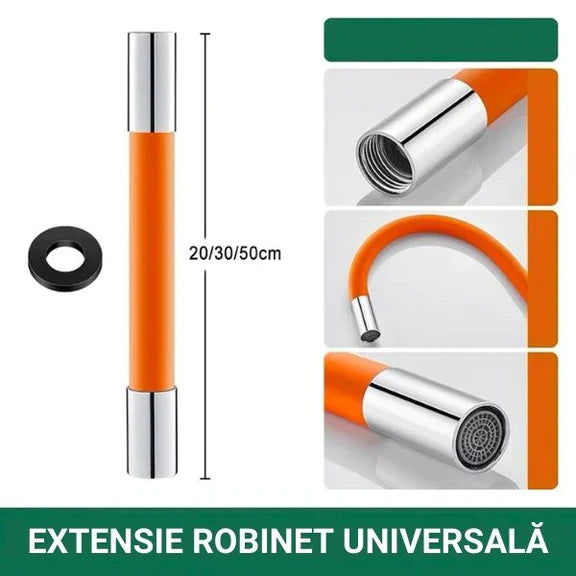 Extensie flexibila pentru robinet 30-50cm — Mai Mult Confort în Bucătărie
